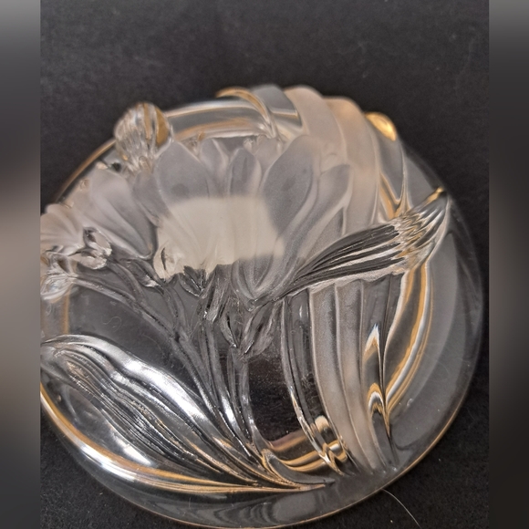 Vintage Mikasa Parisian Iris glass candy or trinket dish/Vintage - Picture 7 of 8